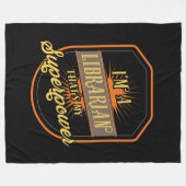 図書館員 フリースブランケット (正面(横))