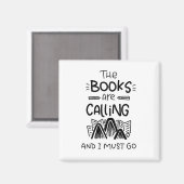 図書館員、ブックラバー、ブックワーム磁石 マグネット (正面/裏面)