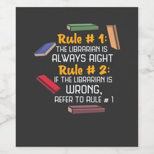 図書館員 ワインラベル (シングルラベル)