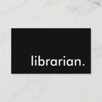 図書館員 名刺