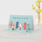 図書館員、書店向け退職カード カード (黄色い花)