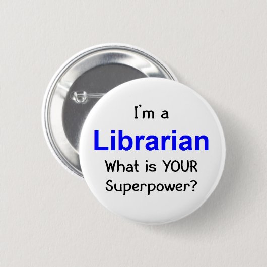 図書館員 缶バッジ (正面&裏面)