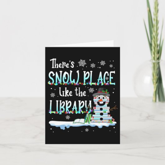 図書館員 雪の降る図書館ほど素敵な場所はない カード (正面)