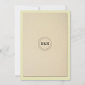 図書館婚約パーティ結婚式招待本 招待状 (裏面)