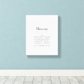 図書館定義の感謝ギフト キャンバスプリント (インサイチュ (ウッドフロア))