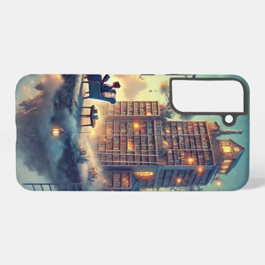 図書館島 SAMSUNG GALAXYケース (裏面横)