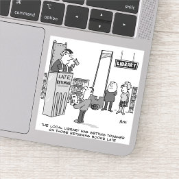 図書館後期簿。遅延返品に対する厳しい罰則 シール