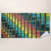 図書館愛好家の贈り物 ビーチタオル (正面)