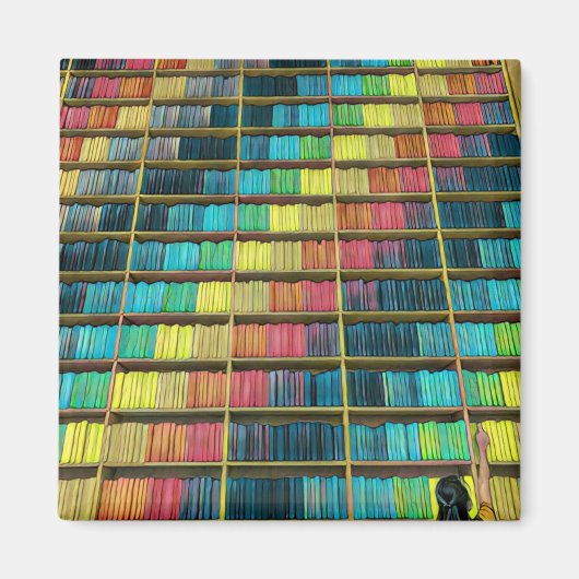 図書館愛好家の贈り物 マグネット (正面)