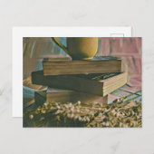 図書館愛好家アートワーク ポストカード (正面/裏面)