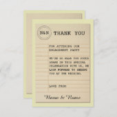 図書館感謝 ウェディング ブック ラブストーリー 招待状 (正面/裏面)