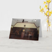 「図書館教会 #2」誕生日カード カード (黄色い花)