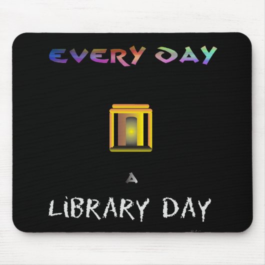 図書館日 マウスパッド (正面)