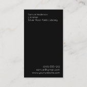 図書館本書誌名刺資料館 名刺 (裏面)