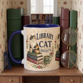 図書館猫協会 ビブリオカルコ猫 ベージュ マグカップ