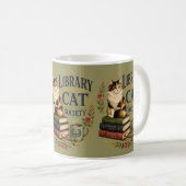図書館猫協会 ブックカフェ カリコ猫 コーヒーマグカップ (正面右)