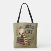 図書館猫協会 ブックカフェ カリコ猫 トートバッグ (裏面)
