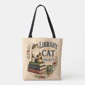 図書館猫協会 ブックish三毛猫 トートバッグ (裏面)