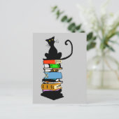 図書館猫 ポストカード (スタンド正面)