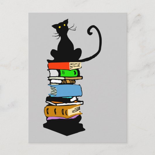 図書館猫 ポストカード (正面)