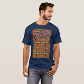 図書館目録ポスター Tシャツ (正面フル)