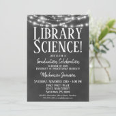 図書館科学卒業パーティー招待状 招待状 (スタンド正面)