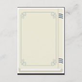 図書館結婚の宿泊図書ラブストーリー エンクロージャーカード (裏面)