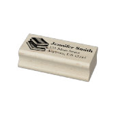 図書館蔵書書資料館の書庫先生 ラバースタンプ (スタンプ)