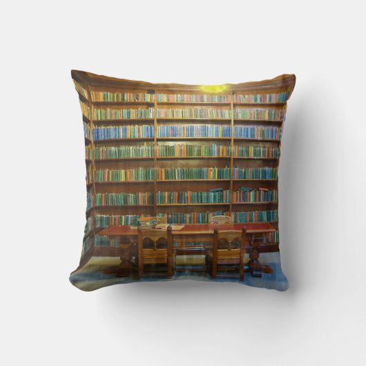 図書館蔵書水彩図版 クッション (正面)