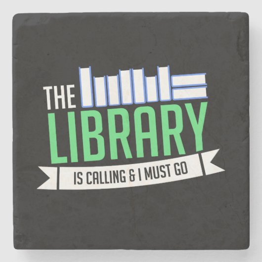 図書館蔵書贈呈 ストーンコースター (正面)