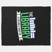 図書館蔵書贈呈 フリースブランケット (正面(横))