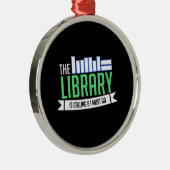 図書館蔵書贈呈 メタルオーナメント (右)