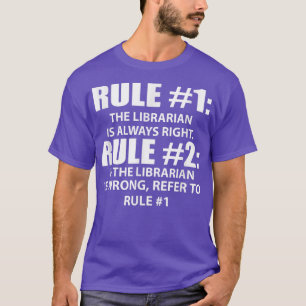 図書館規則3671は常に正しおもしろいい Tシャツ