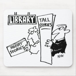 図書館読の男性向け本 マウスパッド
