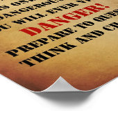 図書館警告ポスター ポスター (角)