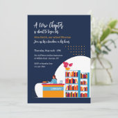 図書館退職パーティの招待状 招待状 (スタンド正面)