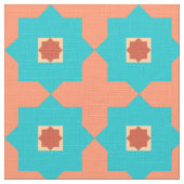 図書館部屋のモトッコ人のタイル ファブリック (クローズアップ)