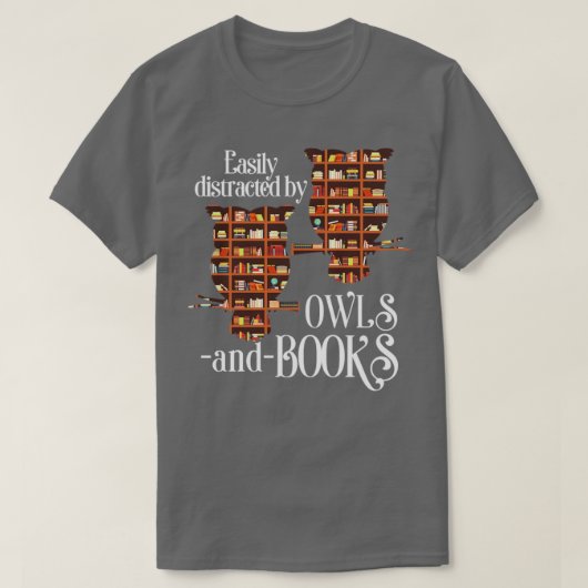図書館長ふくろうギフトブック読ズフクロウ Tシャツ (デザイン正面)