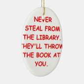 図書館 セラミックオーナメント (右)