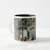 図書館 ツートーンマグカップ (正面左)