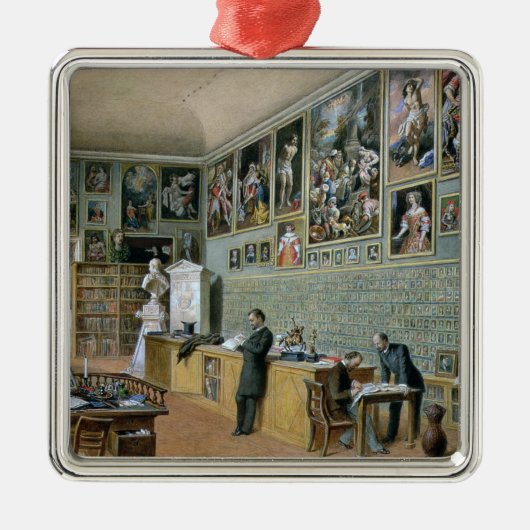 図書館 メタルオーナメント (正面)