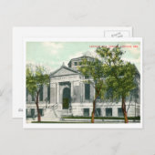 図書館、リンカーン、ネブラスカ ヴィンテージ ポストカード (正面/裏面)