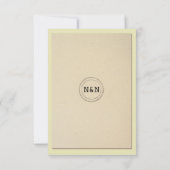 図書館 受付 著者 結婚式 本 教師 招待状 (裏面)