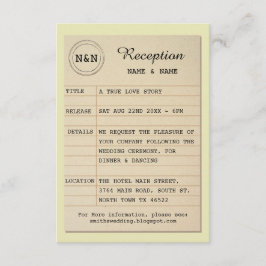 図書館 受付 著者 結婚 本 教師 招待状