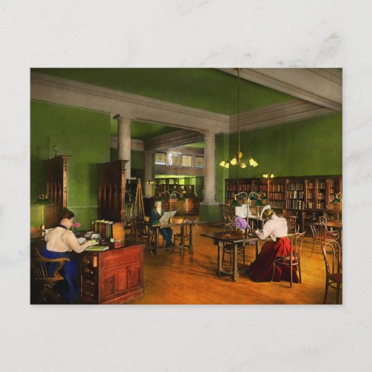 図書館 – 大人読1900年 ポストカード (正面)