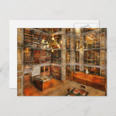 図書館 – 文学的クラシック1905 ポストカード (正面/裏面)