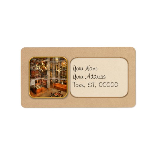 図書館 – 文学的クラシック1905 ラベル (正面)