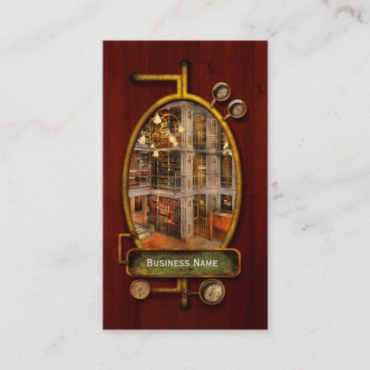 図書館 – 文学的クラシック1905 名刺 (正面)