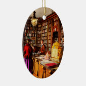 図書館 - 1895年の斬新なアイデア セラミックオーナメント (右)