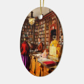 図書館 - 1895年の斬新なアイデア セラミックオーナメント (左)